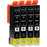 Epson XP-850 Ink - 4 Black Value Pack. High Capacity 24XL Compatible Ink Cartridge