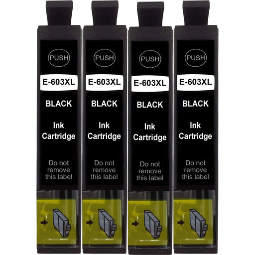 Compatible Epson WF-2810DWF Black Ink Cartridge Pack of 4