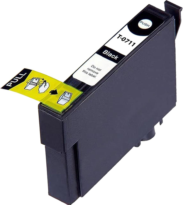 Compatible Epson T0711 High Capacity Ink Cartridge - 1 Black