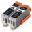 Canon iP7250 Black Ink - Pack of 2 Value Pack. High Capacity PGI-550XL Compatible Ink Cartridges