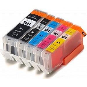 Canon MG5650 Ink - 5 Pack Value Multipack High Capacity PGI-550XL / CLI-551XL Compatible Ink Cartridges