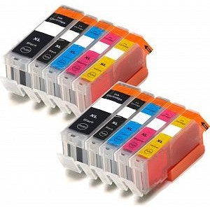 Canon PGI-570XL / CLI-571XL Ink - 10 Pack 2 Packs of 5 Value Multipack High Capacity PGI-570XL / CLI-571XL Compatible Ink Cartridge