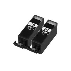 Compatible Canon 2 Black iX6550 Ink cartridges (PGI-525 XL)