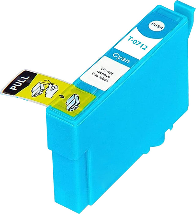 Compatible Epson Cyan DX400 ink cartridges (T0712)