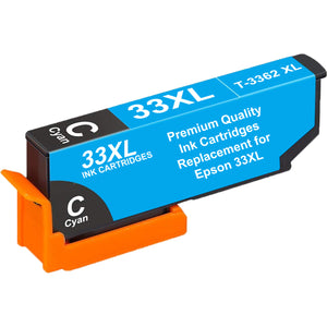 33XL Cyan Ink - Single Cartridge of 33XL Ink - Compatible with Epson 33XL Printers