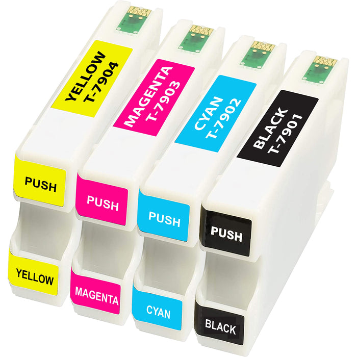 Epson WorkForce Pro WF-5110DW Ink - Pack of 4 Value Pack. High Capacity 79XL Compatible Ink Cartridge