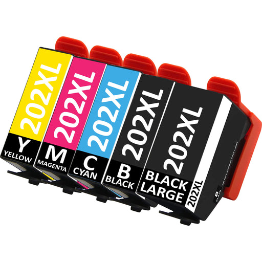 Compatible Epson XP-6000 Black / Cyan / Magenta / Yellow / Black Large - Pack of 5 - 1 Set