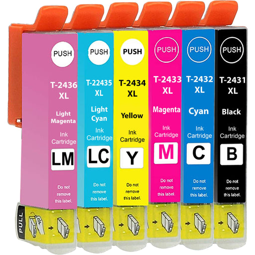 Epson XP-950 Ink - Pack of 6 Value Multipack. High Capacity 24XL Compatible Ink Cartridge