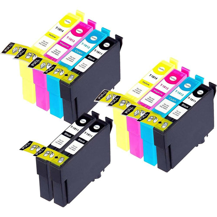 Compatible Epson 2 Sets + 2 Black XP-215 Ink Cartridges (18XL)