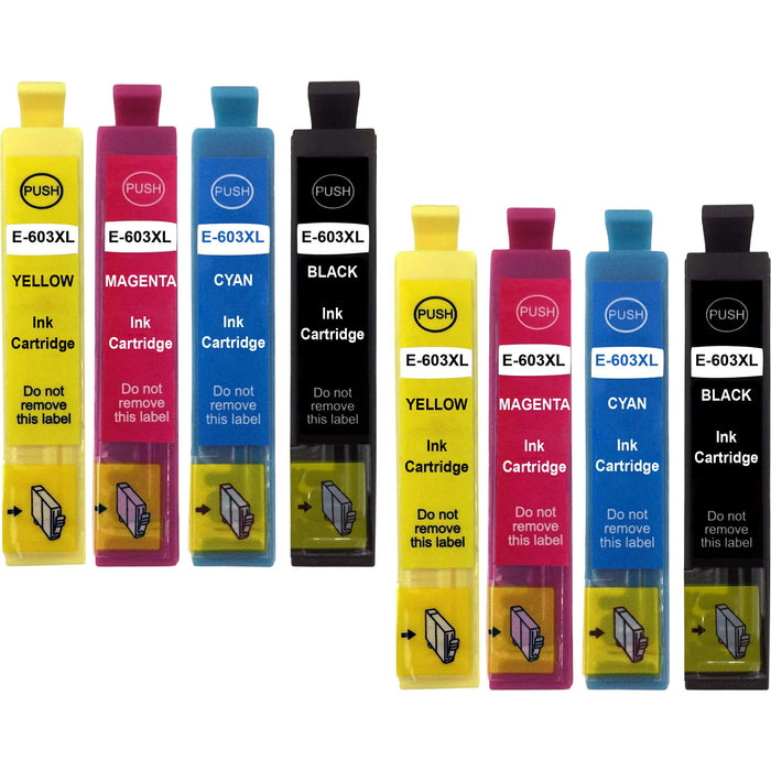 Compatible Epson WF-2835 High Capacity Ink Cartridges Pack of 8 - 2 Sets