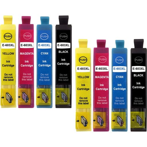 Compatible Epson WF-2850 High Capacity Ink Cartridges Pack of 8 - 2 Sets