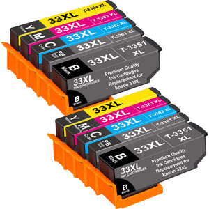 33XL Ink - 10 Multipack of 33XL Ink - Compatible with Epson 33XL Printers
