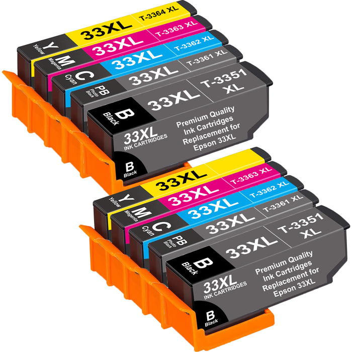 Epson 33XL Ink - Pack of 10 2 Pack Value Multipack. High Capacity 33XL Compatible Ink Cartridges
