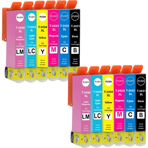 Epson XP-860 Ink - Pack of 12 2 Pack Value Multipack. High Capacity 24XL Compatible Ink Cartridge