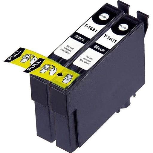 Compatible Epson 2 Black WF-2660DWF Ink Cartridges (T1631 XL)