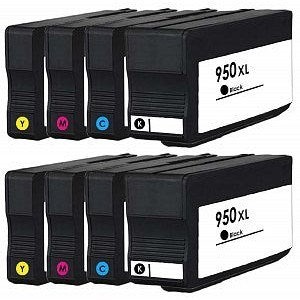 HP 950XL/951XL Ink - Pack of 8 2 Pack Value Multipack. High Capacity 950XL/951XL Compatible Ink Cartridge