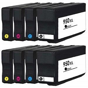 HP OfficeJet Pro 8630 Ink. Pack of 8 2 Pack Value Multipack. High Capacity 950/951XL Compatible Ink Cartridges