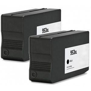 Compatible HP 2 Black 7740 Ink Cartridges (953XL BK)