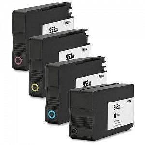 HP 953XL Ink. Pack of 4 Value Multipack. High Capacity 953XL Compatible Ink Cartridges