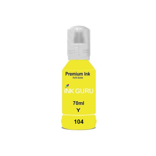 Compatible Epson EcoTank 104 Yellow High Capacity Ink Cartridge - x 1