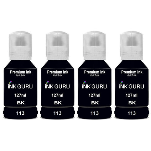 Compatible Epson EcoTank ET-5170 Black Ink Cartridge Pack of 4