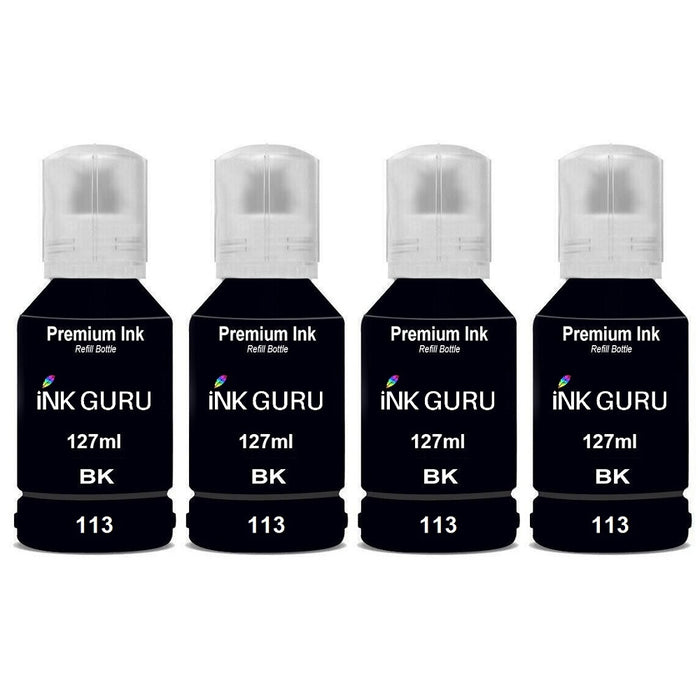 Compatible Epson EcoTank ET-5170 Black Ink Cartridge Pack of 4