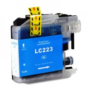 Compatible Brother LC223 High Capacity Ink Cartridge - 1 Cyan