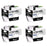 Compatible Brother 1 Set of 4 Black MFC-J6530DW Ink Cartridges (LC3217/3219 XL)