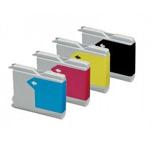 Compatible Brother LC970 - Black / Cyan / Magenta / Yellow - Pack of 4 - 1 Set