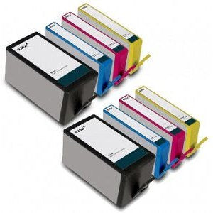 Compatible HP 920XL High Capacity - Black / Cyan / Magenta / Yellow - Pack of 8 - 2 Set