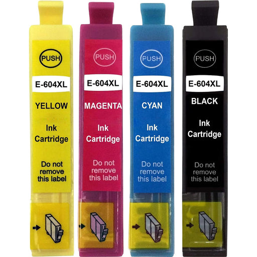 Compatible Epson Multipack High Capacity Ink Cartridges Pack of 4 - 1 Set (604xl)